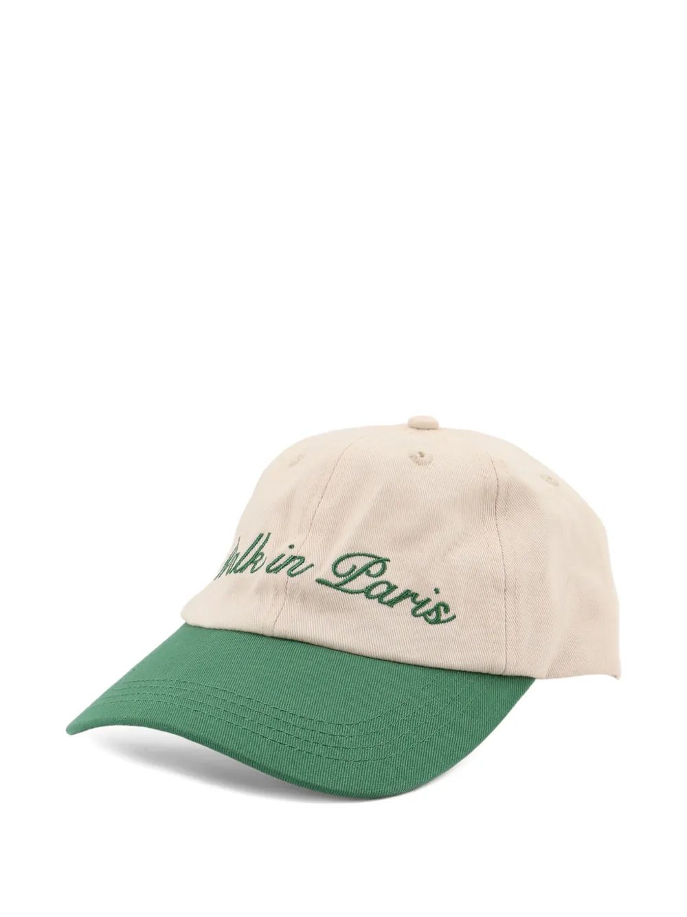  Walk In Paris Embroidery Baseball Hat - Neutrals 