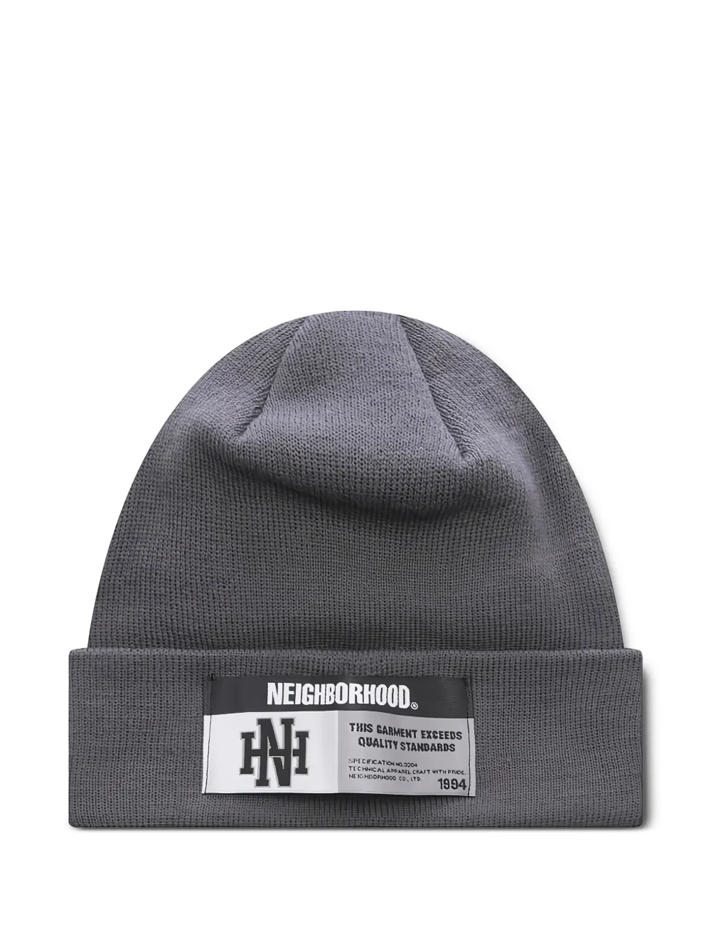 Neighborhood label detail beanie - Grigio