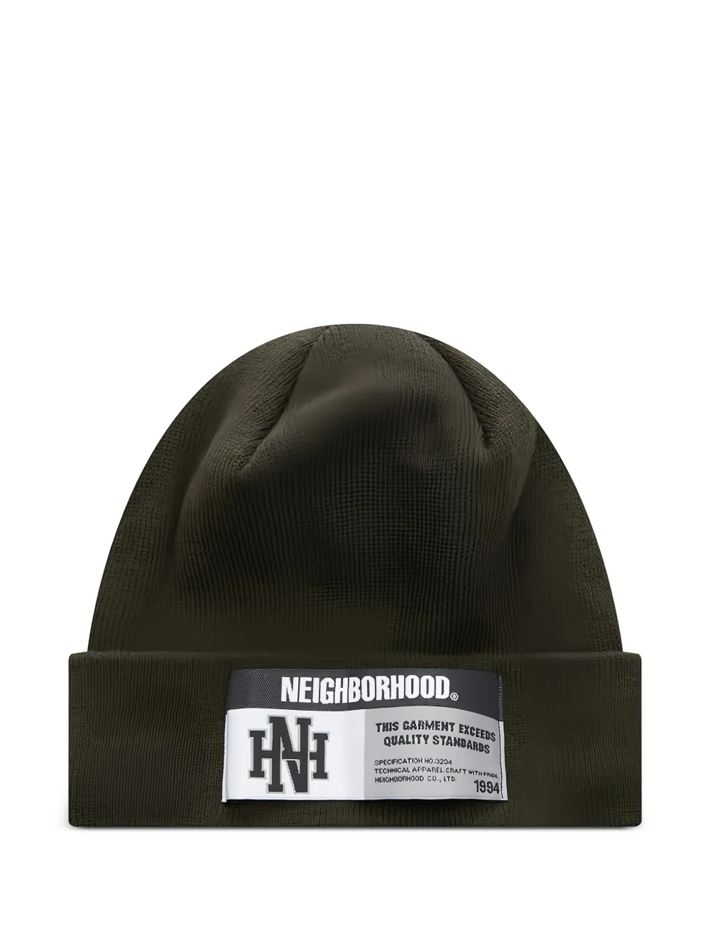 Neighborhood label detail beanie - Verde