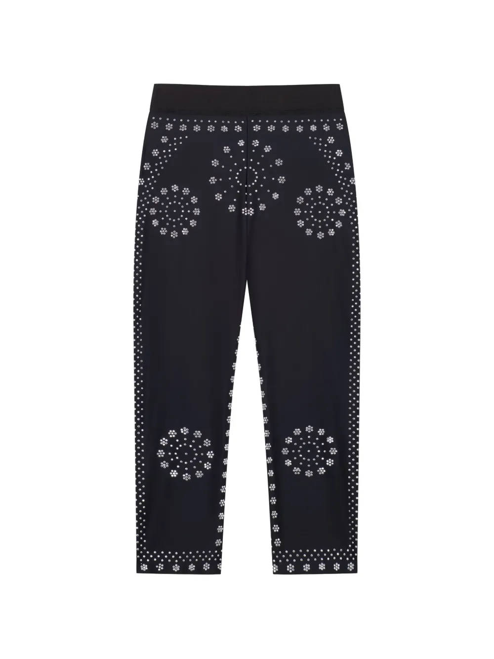 Coperni mantra-print cycling trousers - Nero
