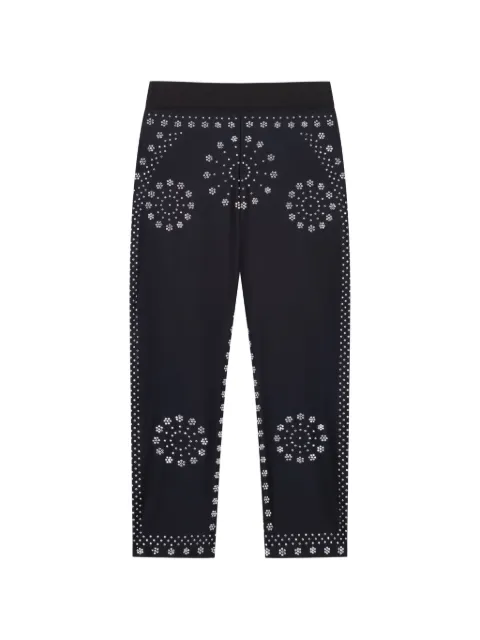 Coperni mantra-print cycling trousers