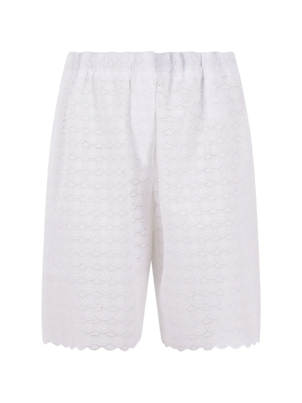 Meta Campania Collective lace-embroidered shorts - Bianco