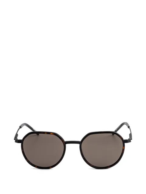 Kaleos geometric oval-frame sunglasses