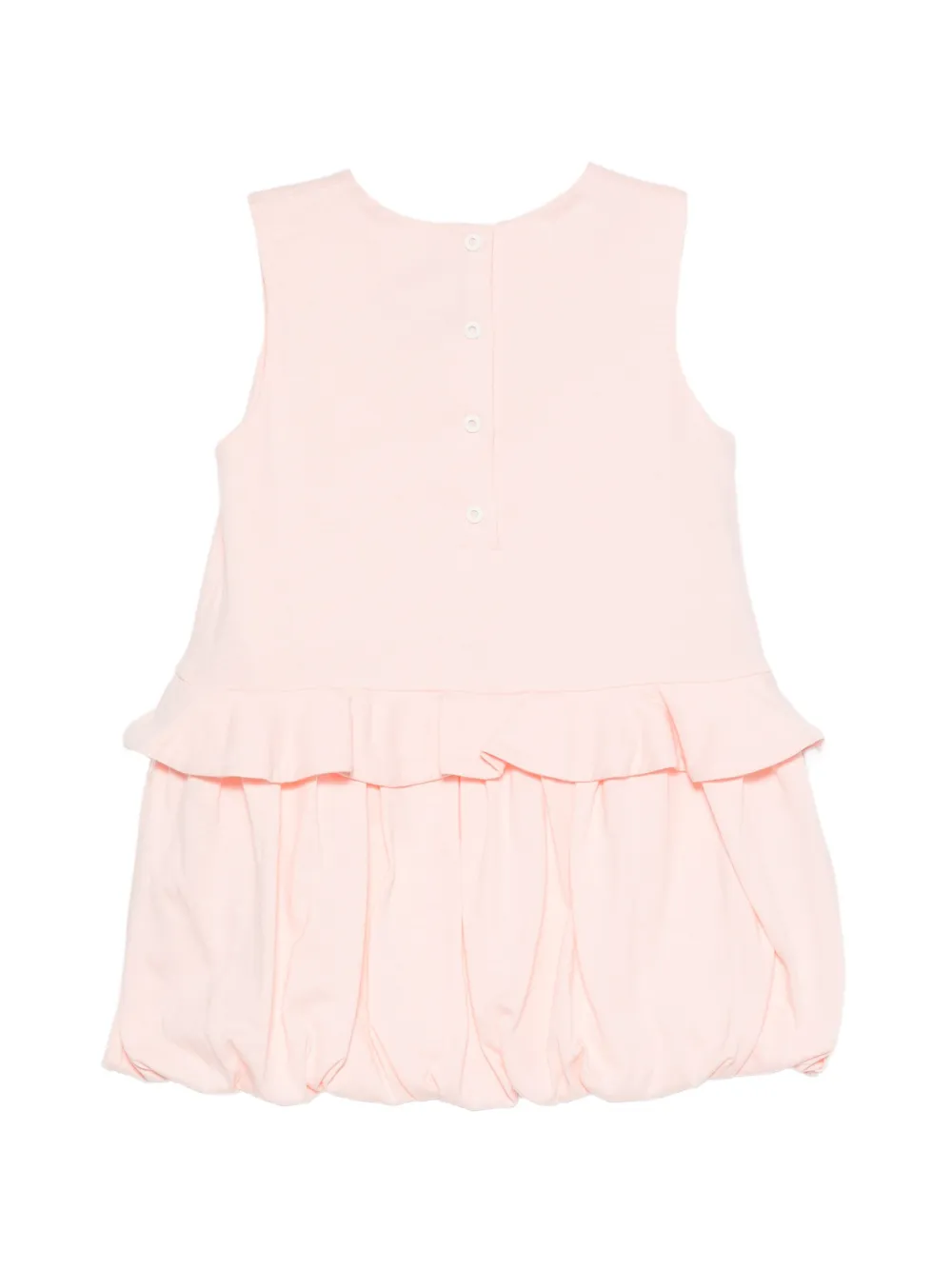 Fendi Kids Jurk met ruches en ballonrok Roze