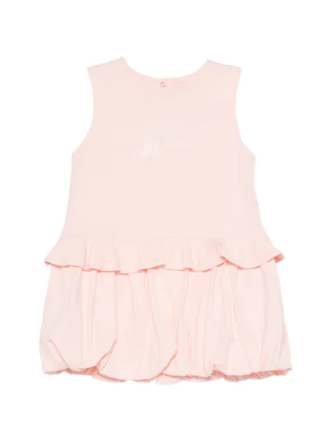 Fendi Kids vestido con dobladillo de burbuja
