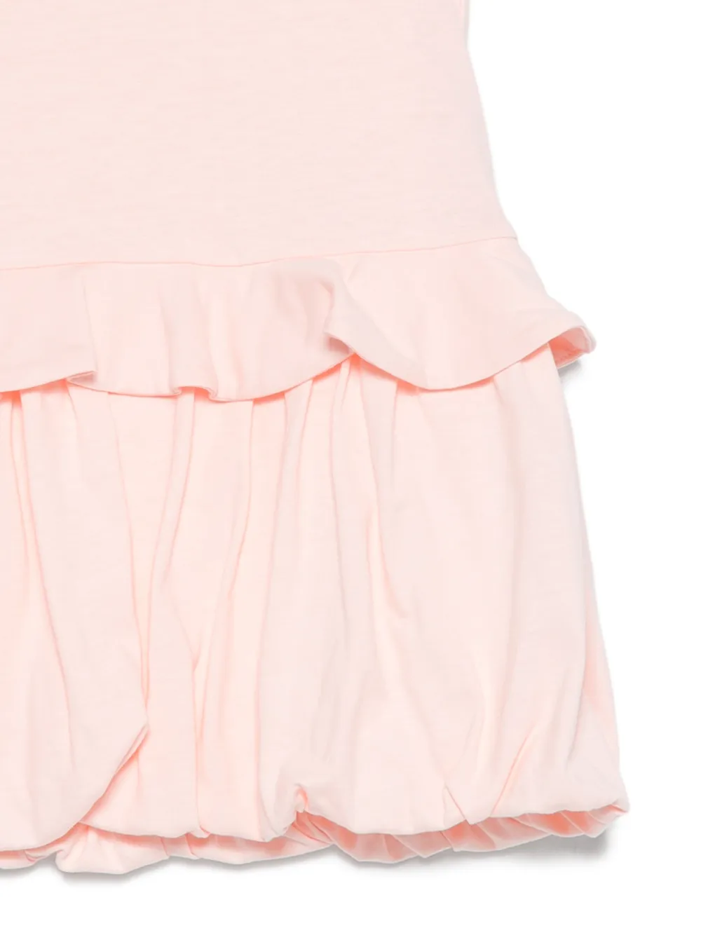 Fendi Kids Jurk met ruches en ballonrok Roze