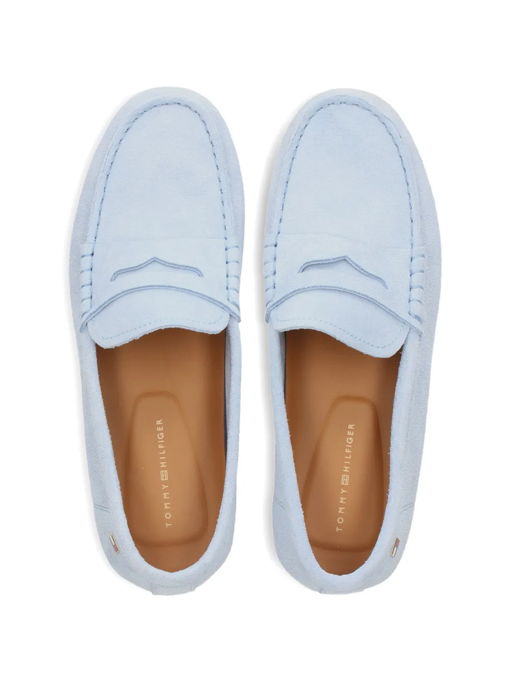 Tommy Hilfiger penny leather loafers Blauw