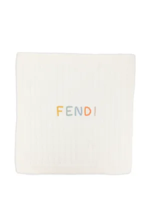 Fendi Kids ロゴストライプ ブランケット | ニュートラル | FARFETCH JP