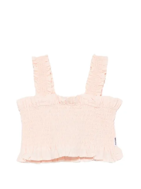 Molo shirred ruffled top
