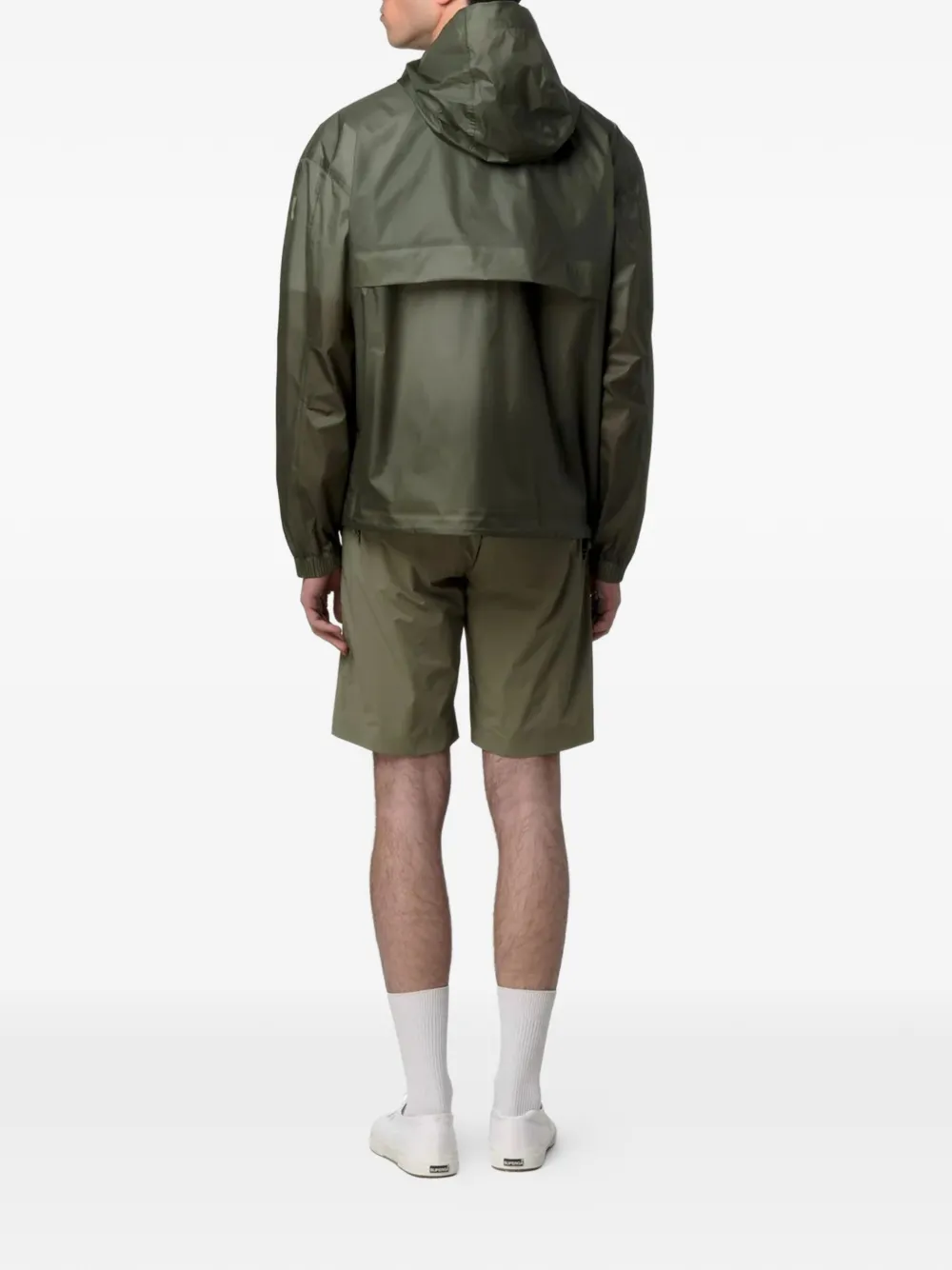  K-way Hooded Multi-pocket Jacket - Green 