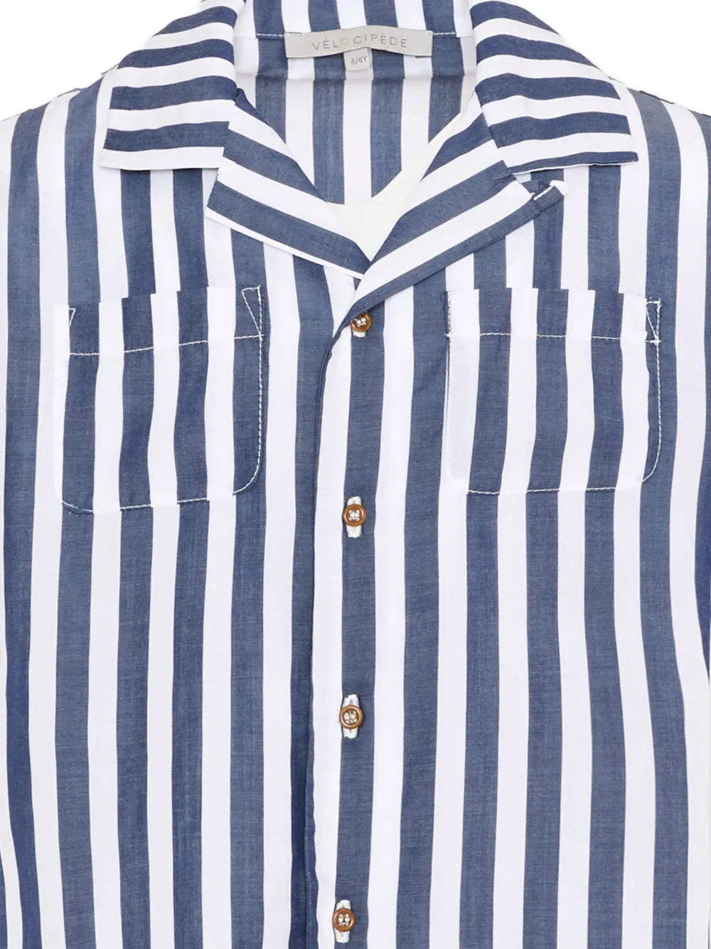  Vélocipède Camisa A Rayas - Azul 