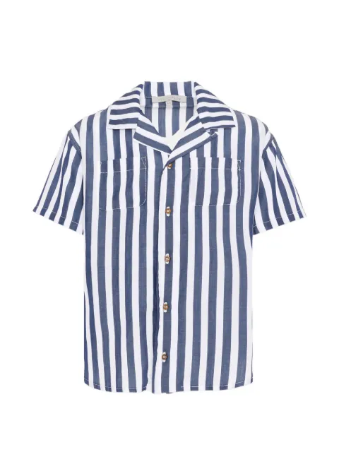 VÉLOCIPÈDE striped short-sleeve shirt