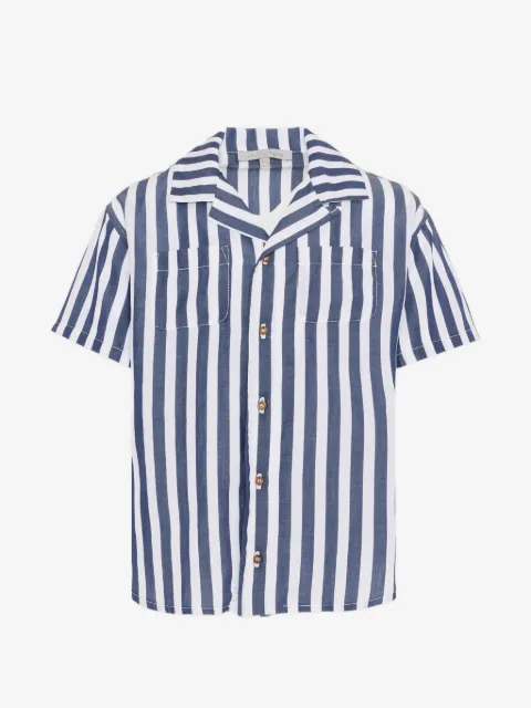 VÉLOCIPÈDE striped short-sleeve shirt