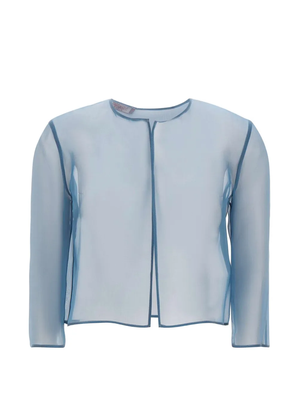 Max Mara boxy sheer jacket - Blu