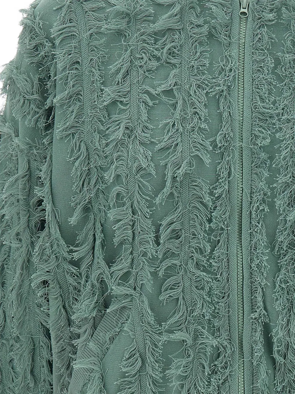  Kangra Frayed Zip Jacket - Green 