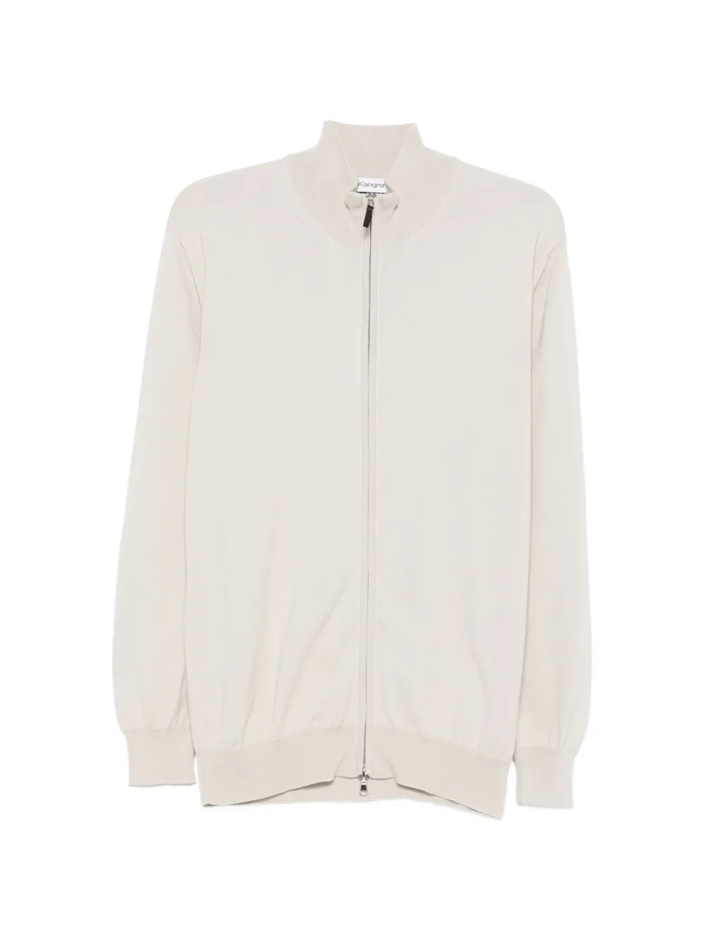 Kangra zip ribbed cardigan - Neutrals