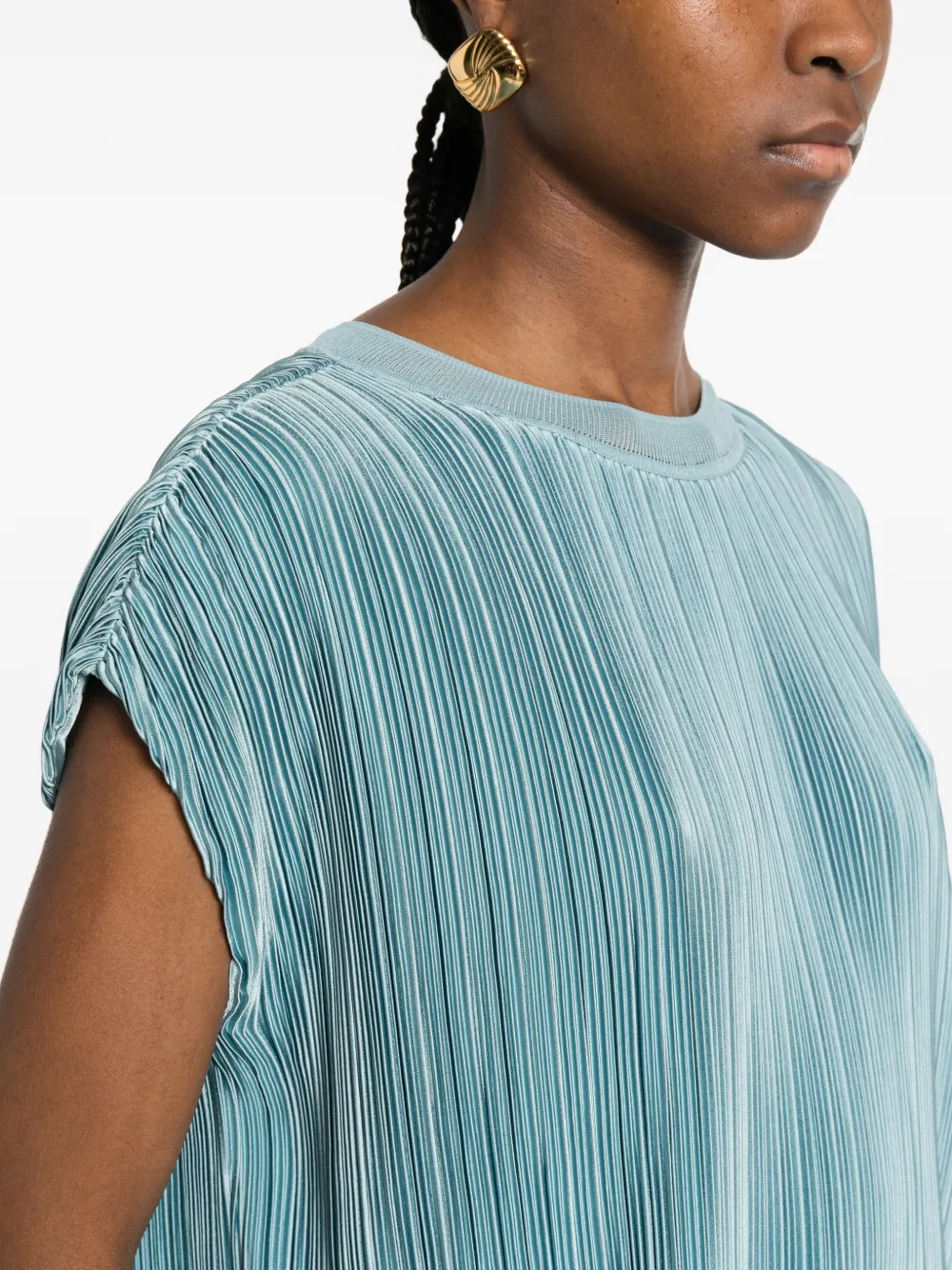 JOSEPH Cedre geplooid T-shirt Blauw
