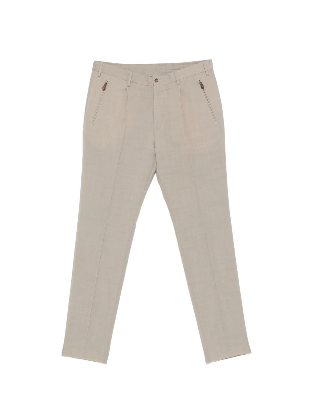 PT Torino zip trousers - Toni neutri