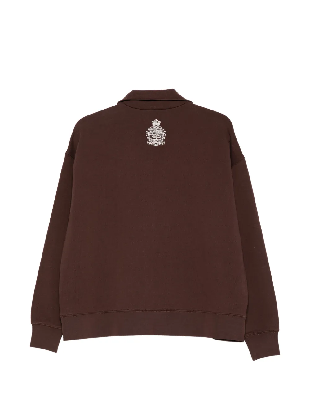 FRAME x Ritz Paris sweater met halve rits Bruin