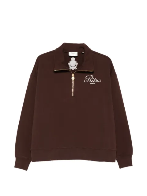 FRAME  x Ritz Paris half-zip sweatshirt