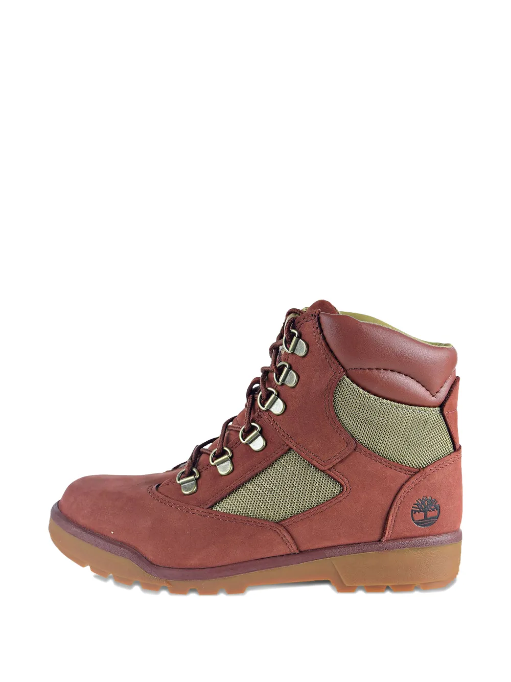 Timberland Kids 6-Inch Field veterlaarzen met vlakken Bruin