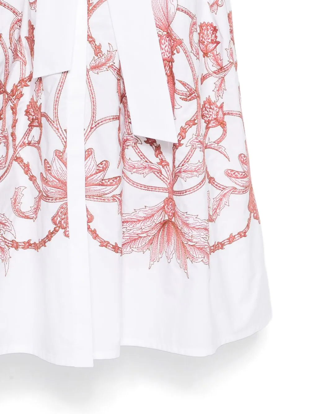 Eleventy Midi-jurk met bloemenprint Wit