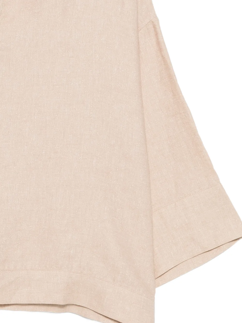 Eleventy Blouse met gespreide kraag Beige