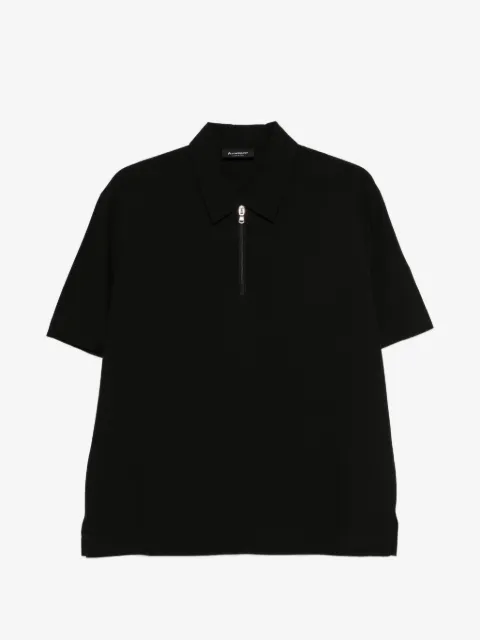 AROVESCIO zip short-sleeve polo