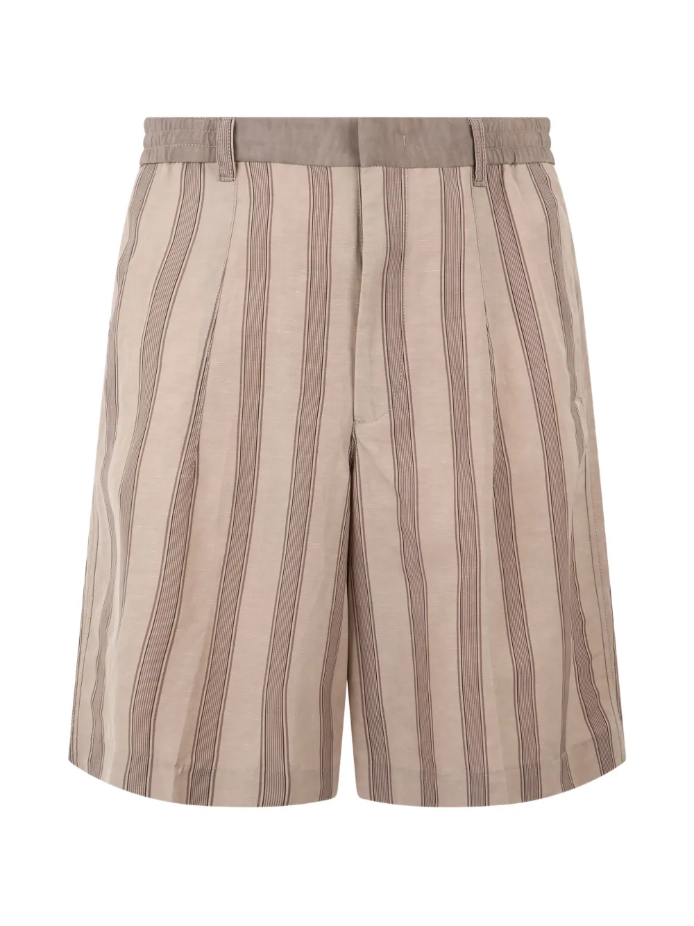 Emporio Armani striped drawstring shorts - Toni neutri