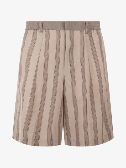 Emporio Armani striped drawstring shorts