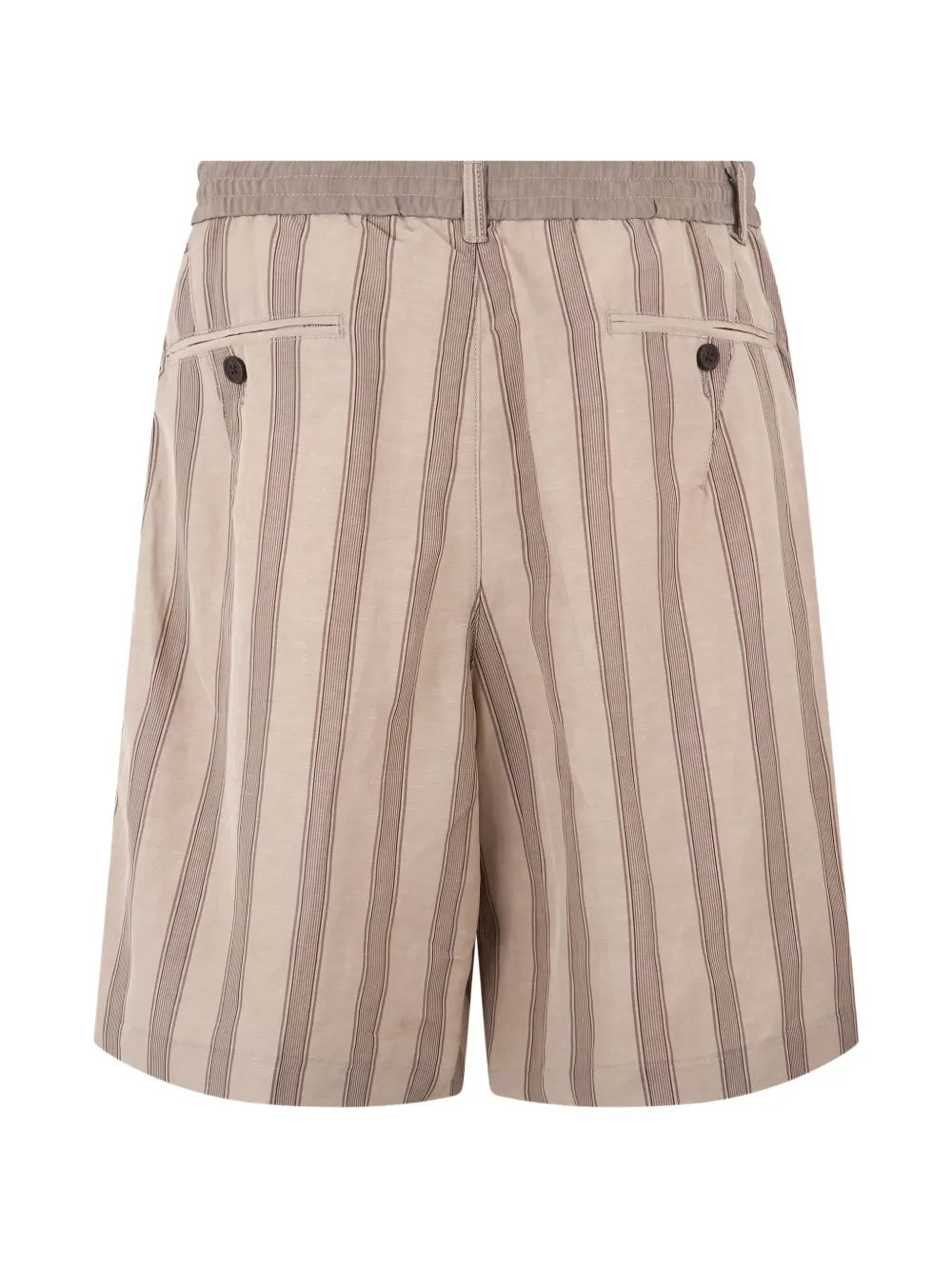 Emporio Armani Gestreepte shorts Beige
