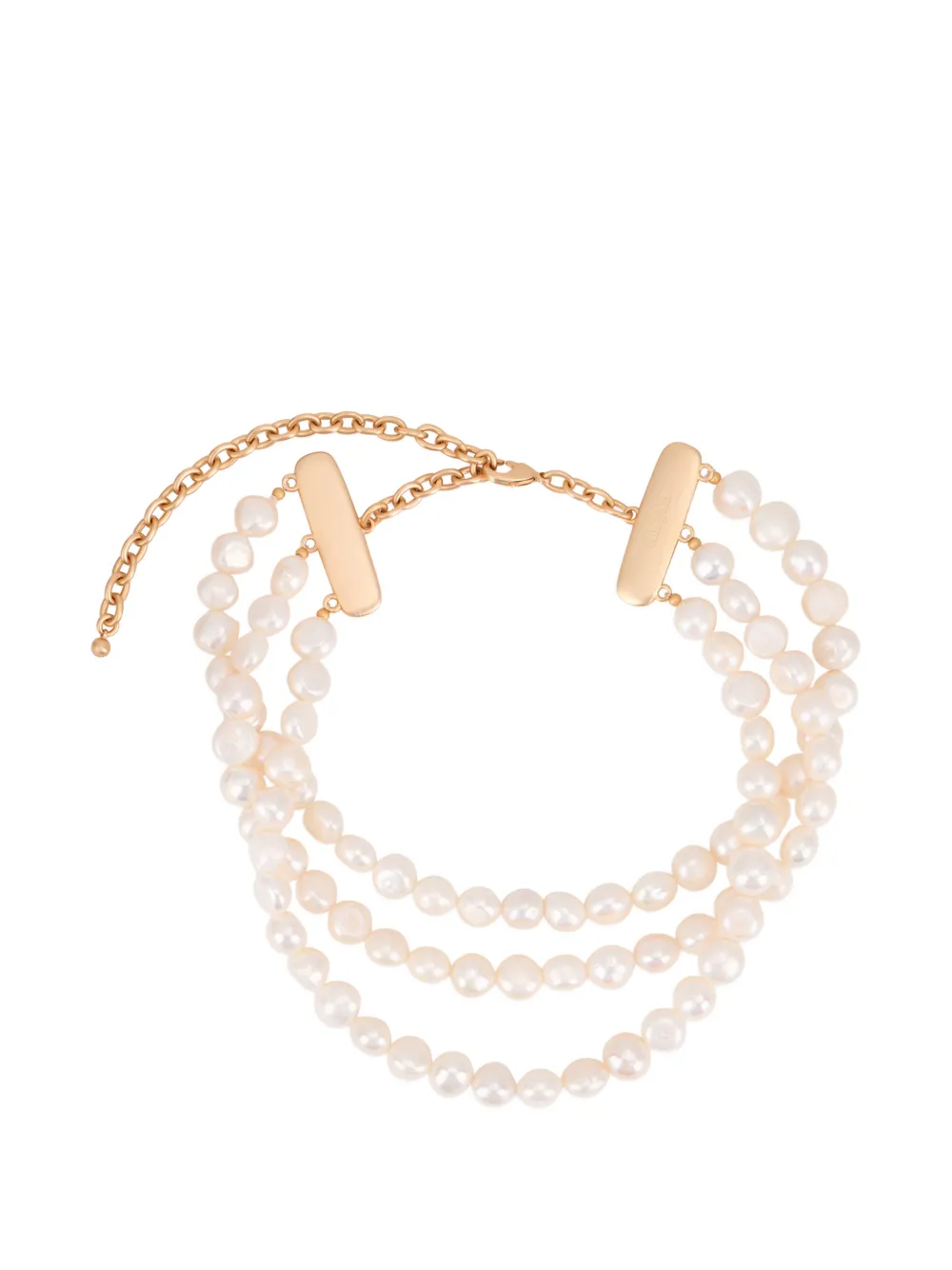 Cult Gaia Nora triple-strand necklace - Oro