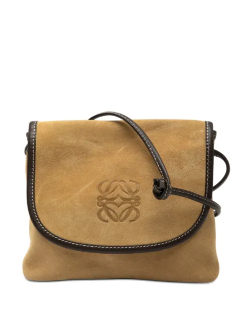 Loewe Pre-Owned 20th Century Suede Anagram crossbody bag