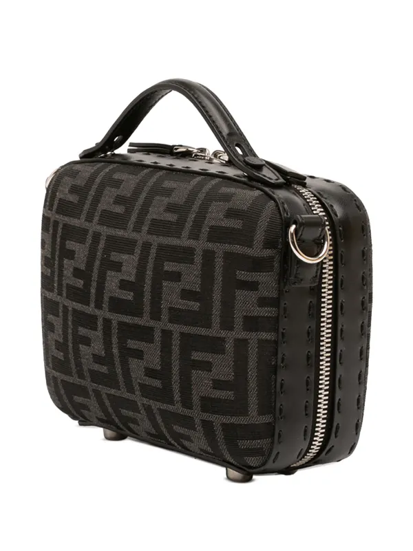 Fendi Pre-Owned 2000-2010 Mini Zucca Canvas Suitcase Bag Satchel
