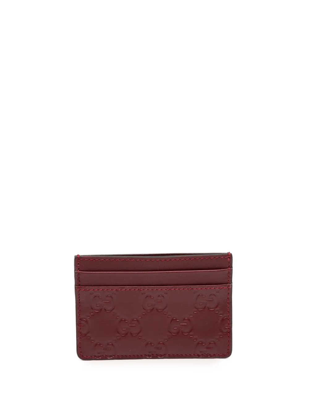 Gucci Pre-Owned 2000-2015 Guccisssima card holder - Rosso