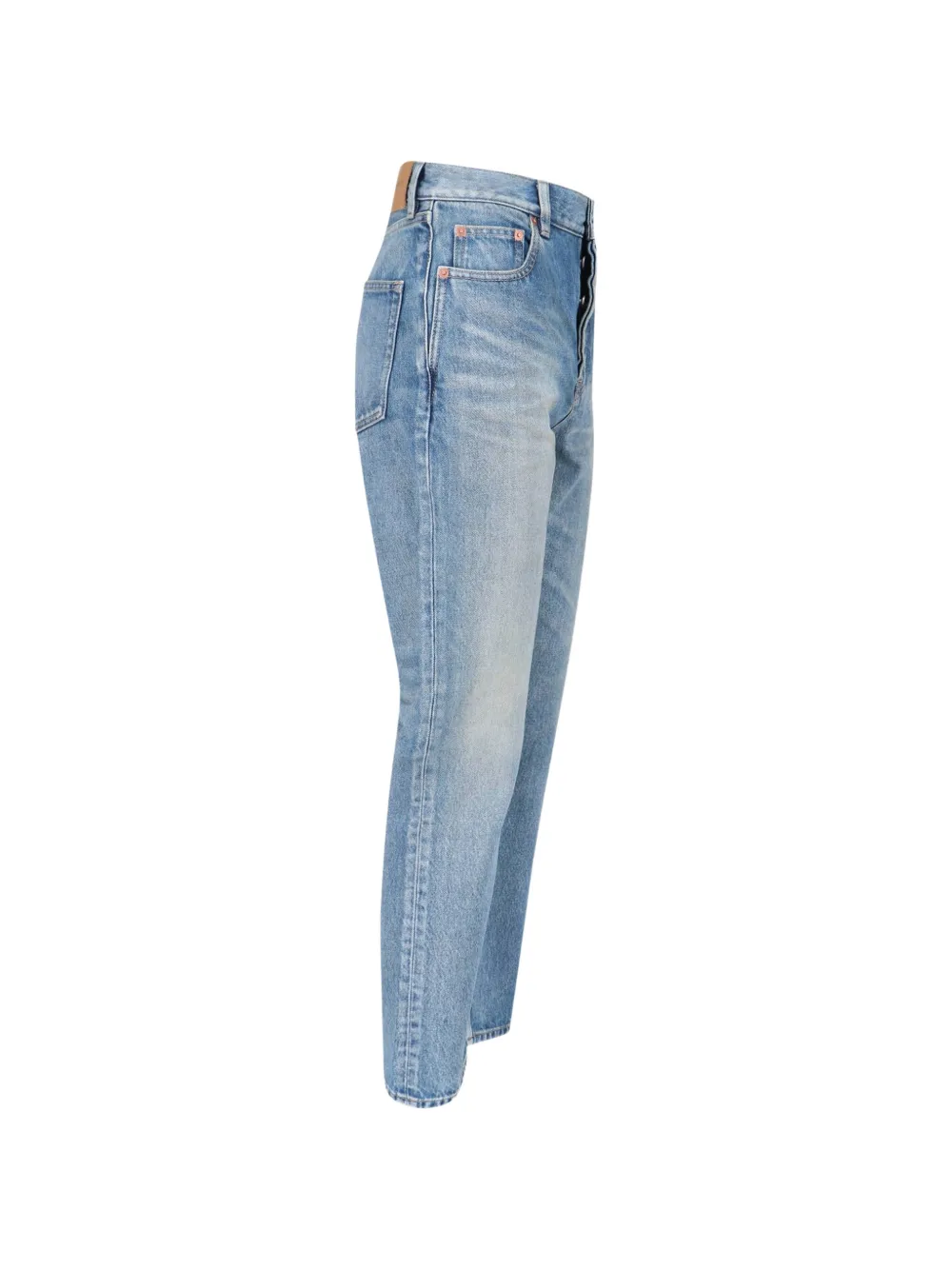  Saint Laurent Button Slim Jeans - Blue 
