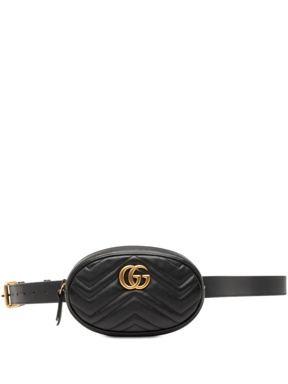 Gucci Pre-Owned 2016-2026 GG Marmont Matelasse Leather belt bag - Nero