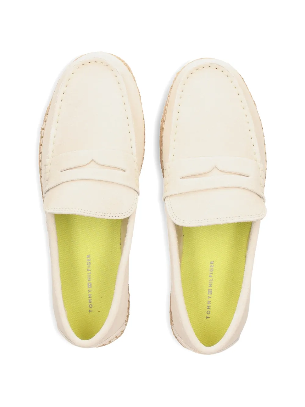 Tommy Hilfiger penny leather espadrilles Beige