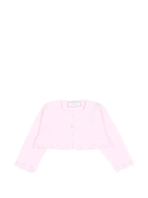 Paz Rodriguez scalloped-trim cardigan