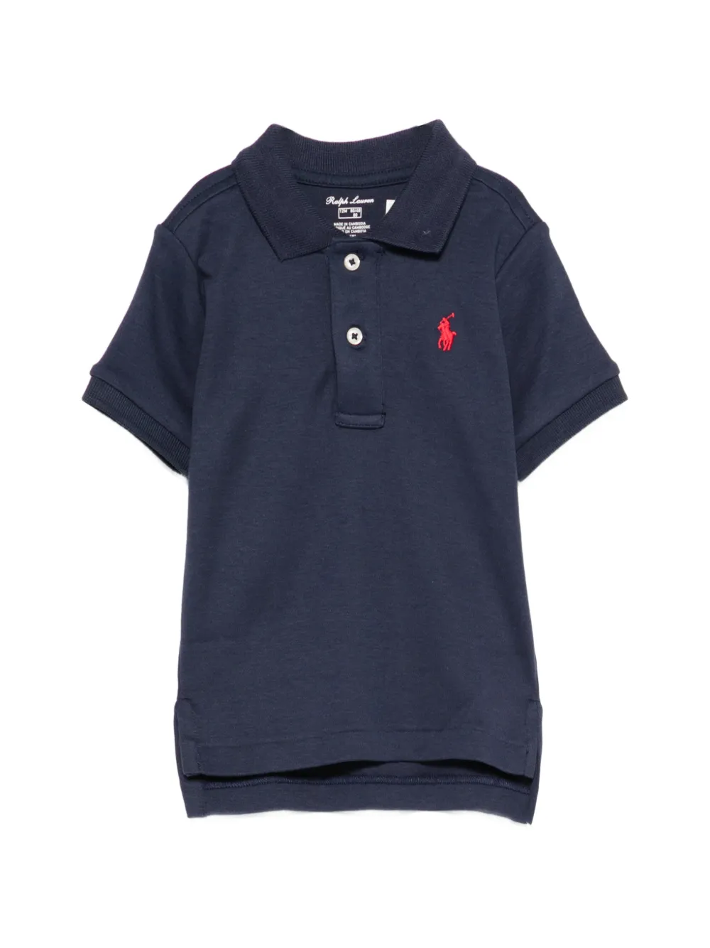 POLO RALPH LAUREN KIDS logo-embroidered polo shirt - Blu