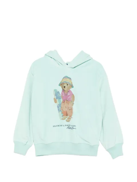 POLO RALPH LAUREN KIDS hoodie con motivo Polo Bear