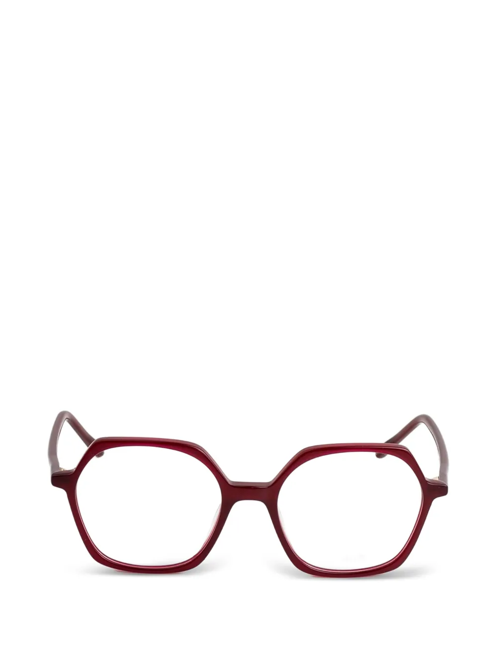 Kaleos Perry geometric glasses - Rosso