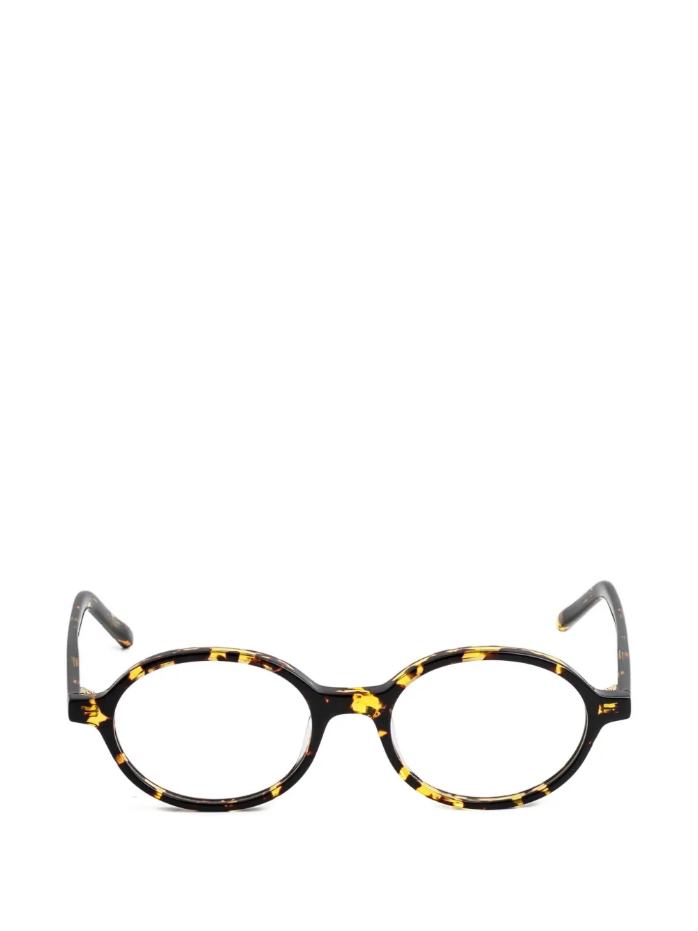 Kaleos Purdue round-frame glasses - Marrone