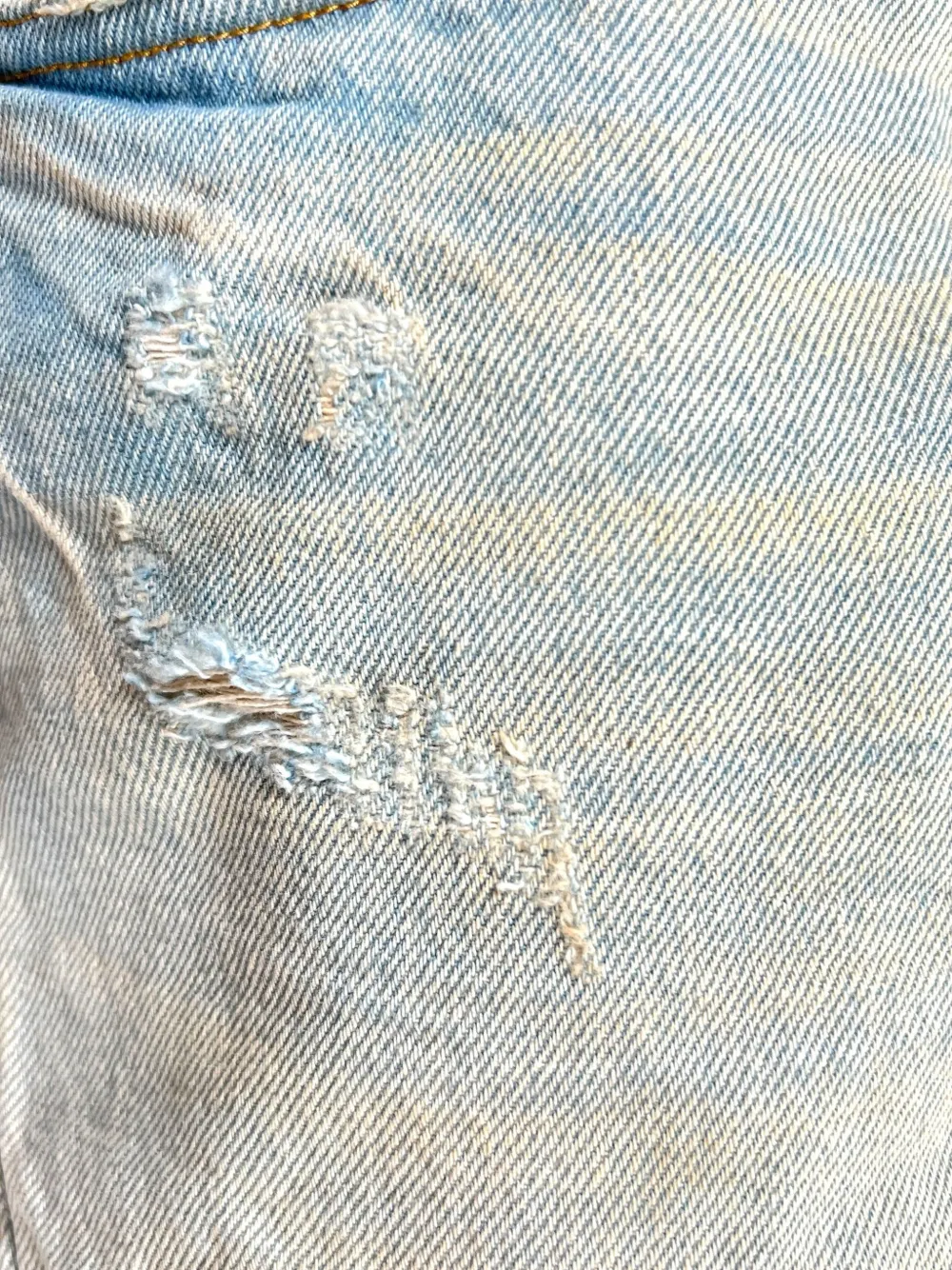Purple Brand P026 gerafelde bootcut jeans Blauw