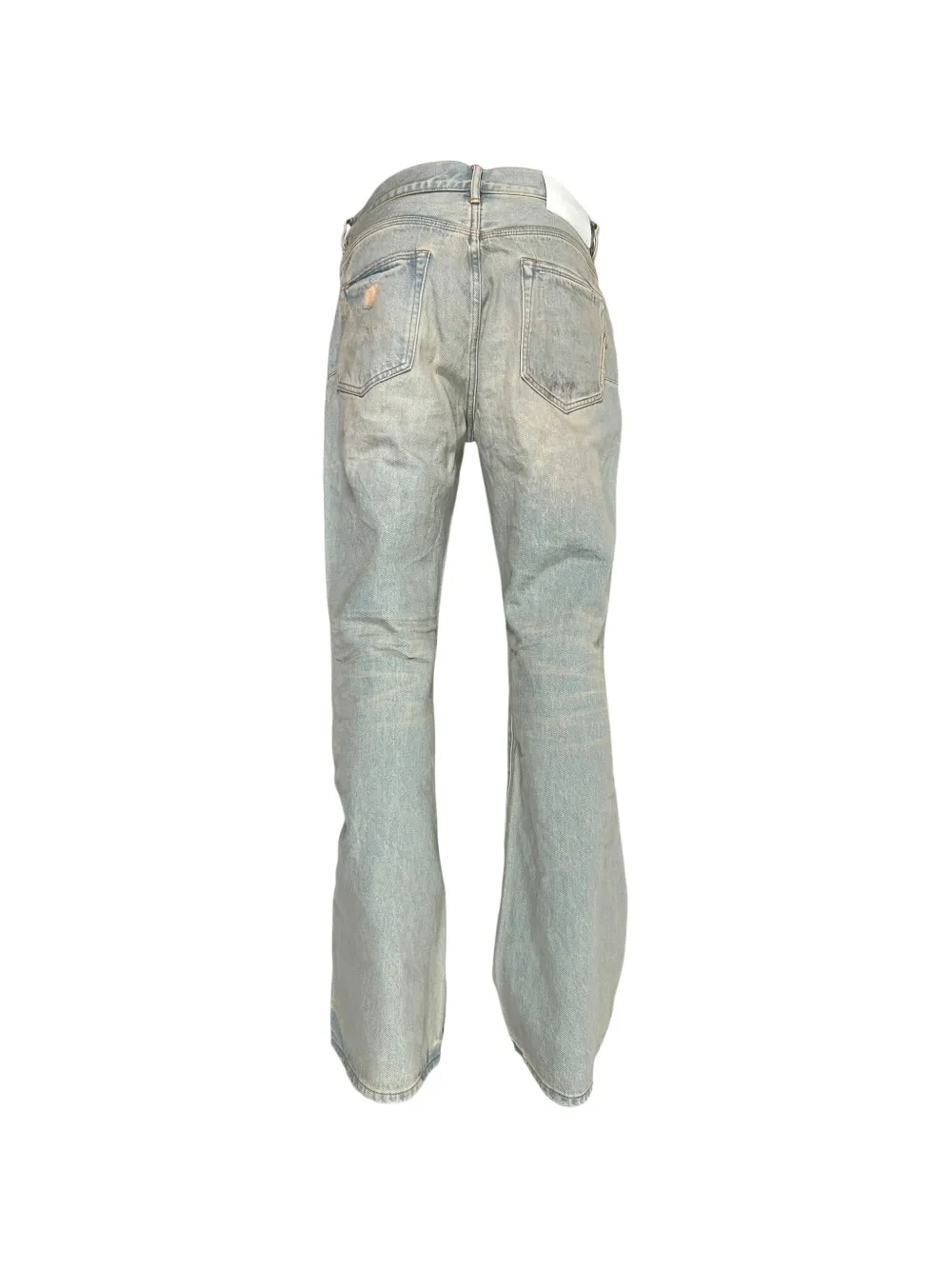 Purple Brand P026 gerafelde bootcut jeans Blauw