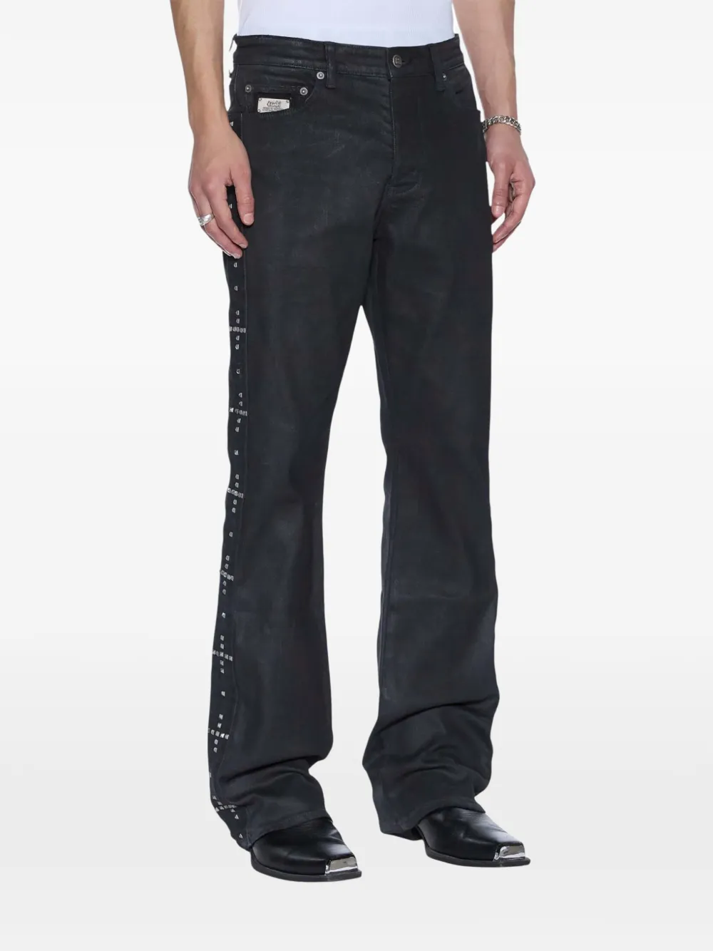  Ksubi Vaqueros Bronko Con Apliques - Negro 