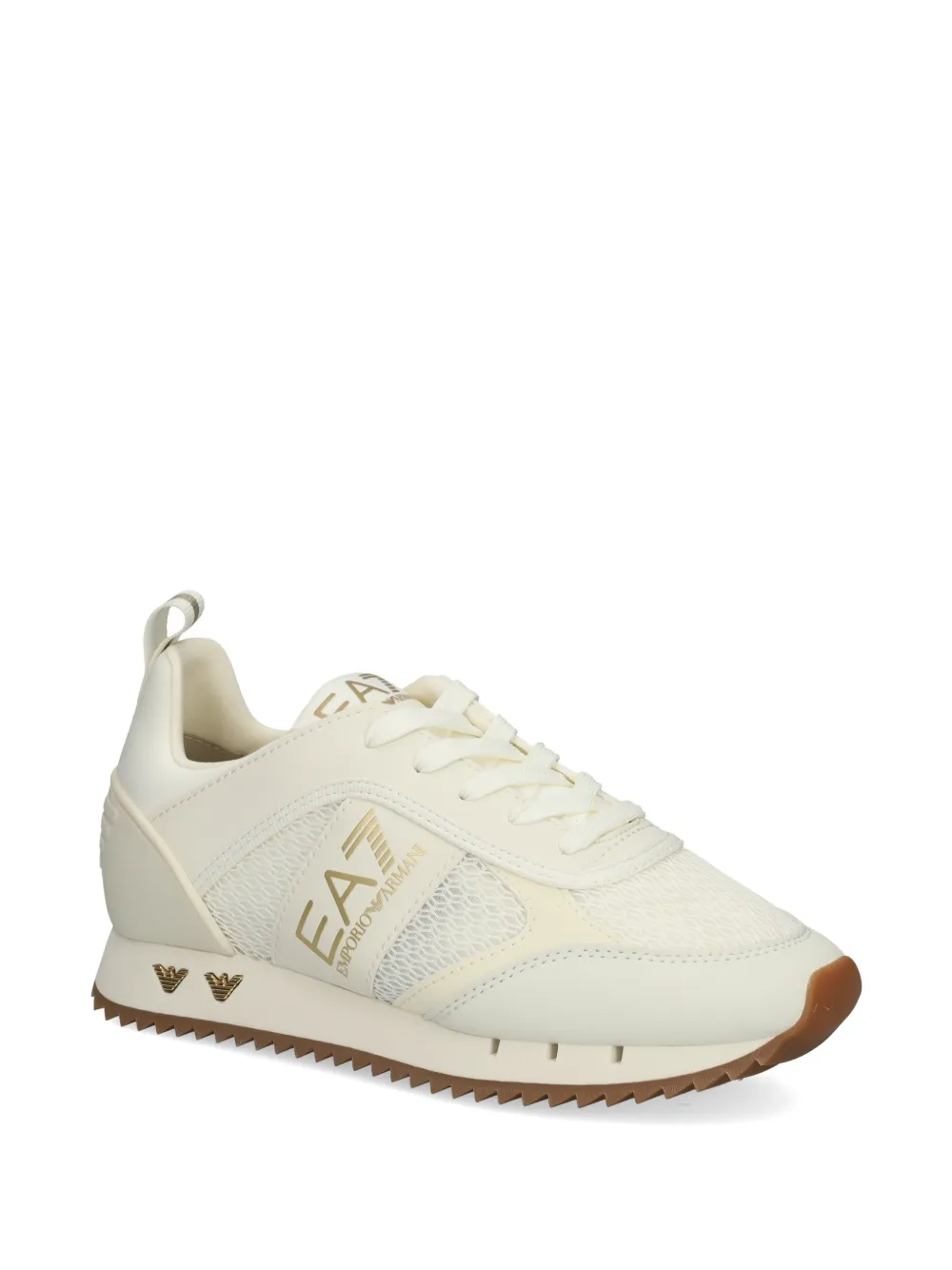 Ea7 Emporio Armani logo sneakers Beige
