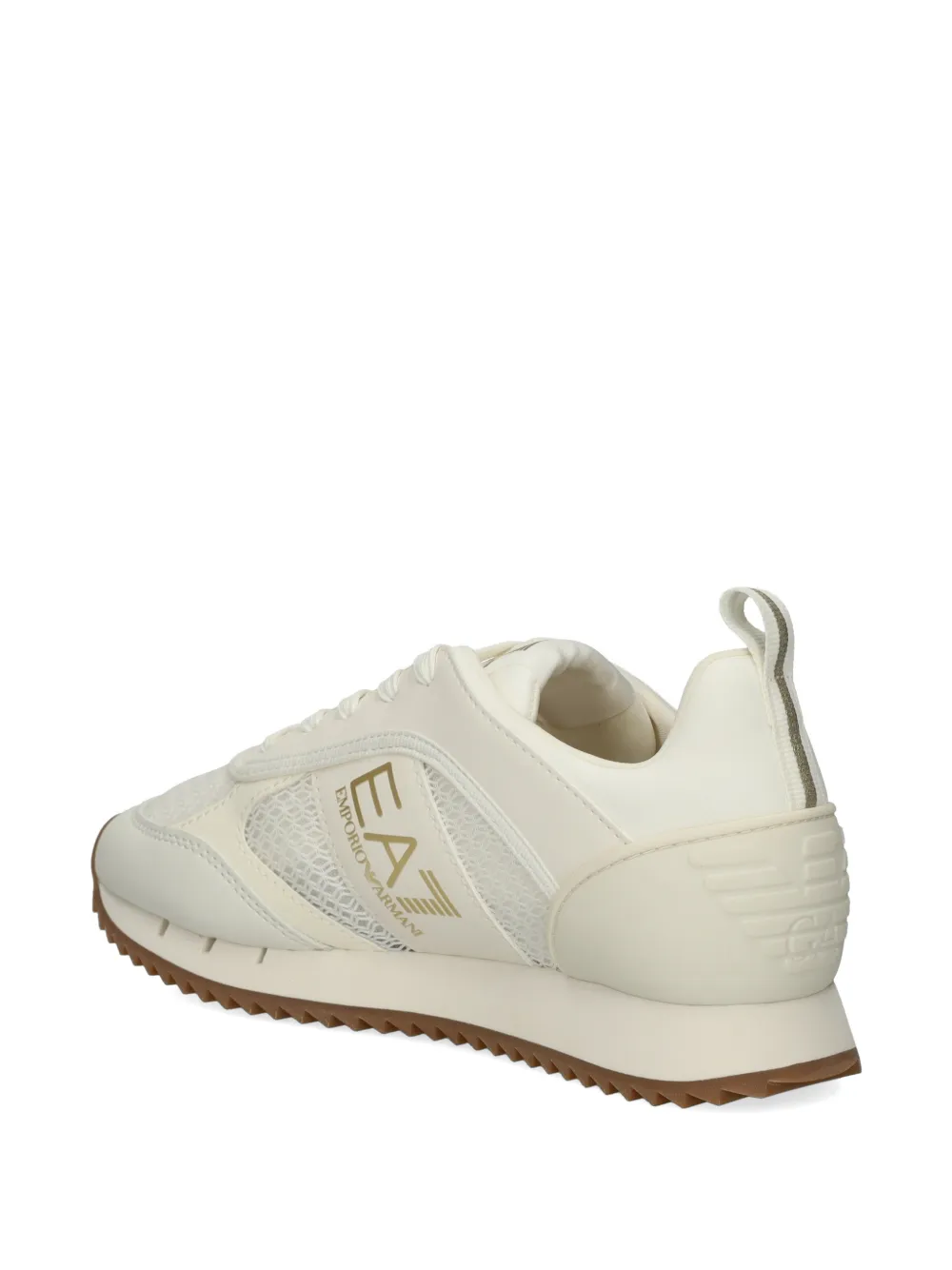 Ea7 Emporio Armani logo sneakers Beige