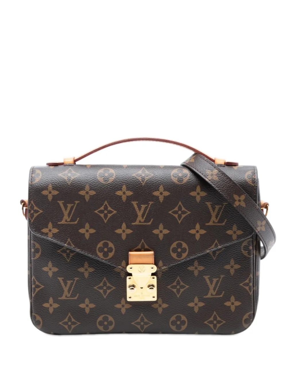 Louis Vuitton Pre-Owned 2017 Monogram Pochette Metis satchel - Braun