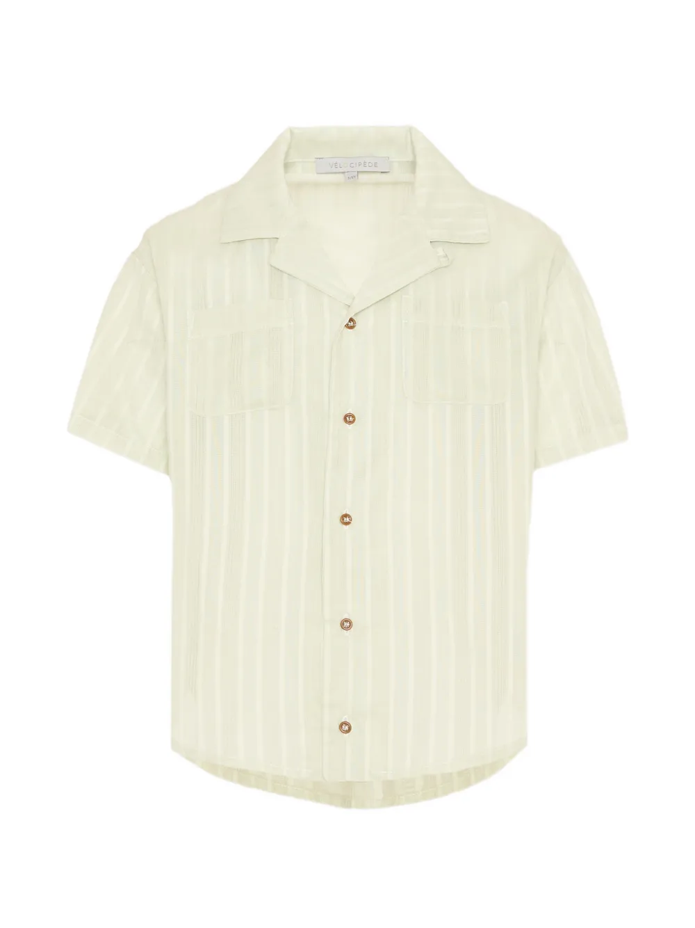 VÉLOCIPÈDE striped short-sleeve shirt - Grün